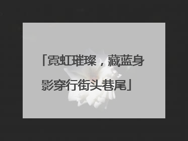 霓虹璀璨，藏蓝身影穿行街头巷尾