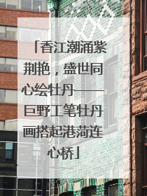 香江潮涌紫荆艳，盛世同心绘牡丹——巨野工笔牡丹画搭起港菏连心桥