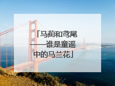 马蔺和鸢尾——谁是童谣中的马兰花