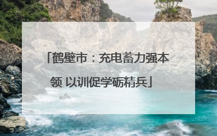 鹤壁市：充电蓄力强本领 以训促学砺精兵