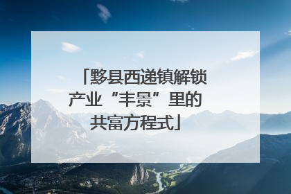 黟县西递镇解锁产业“丰景”里的共富方程式