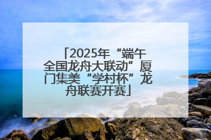 2025年“端午全国龙舟大联动”厦门集美“学村杯”龙舟联赛开赛
