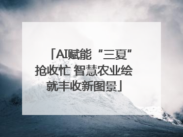 AI赋能“三夏”抢收忙 智慧农业绘就丰收新图景