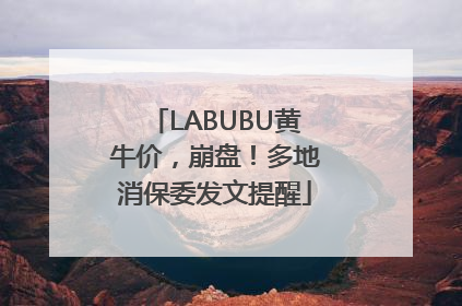 LABUBU黄牛价，崩盘！多地消保委发文提醒